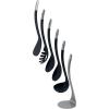 Joseph Joseph Nest Utensils Compact Stacking Kitchen Tool Set with Magnetic Storage Stand Nylon, 5-piece, Editions- Sky,Blue(Black/Stainless Steel)