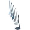 Joseph Joseph Nest Utensils Compact Stacking Kitchen Tool Set with Magnetic Storage Stand Nylon, 5-piece, Editions- Sky,Blue(Blue)