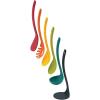 Joseph Joseph Nest Utensils Compact Stacking Kitchen Tool Set with Magnetic Storage Stand Nylon, 5-piece, Multicolored(Multicolour)