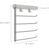 Joseph Joseph Orderly Belt, Tie & Scarf Hanging Rail, Closet Wardrobe Accessory Organizer, 4 Rails Rack Storage, 2 Belt Hooks(Belt  Tie  Scarf Rail)