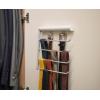 Joseph Joseph Orderly Belt, Tie & Scarf Hanging Rail, Closet Wardrobe Accessory Organizer, 4 Rails Rack Storage, 2 Belt Hooks(Belt  Tie  Scarf Rail)