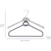 Joseph Joseph Orderly Set of 2 Easy-Grip Pant Hangers, One Clip Design, for Pants and Skirts with Heavy-Duty Rotating Hook(Long Garment)