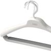 Joseph Joseph Orderly Set of 2 Easy-Grip Pant Hangers, One Clip Design, for Pants and Skirts with Heavy-Duty Rotating Hook(Suit & Coat)