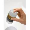 Joseph Joseph Palm Scrub Refillable Soap Dispensing Cleaning Washing Up Kitchen Brush with Storage Stand Holder, Grey(Gray)