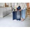 Joseph Joseph Porta 40L/10.5 Gallon Convenient Pedal Bin Trash Can – Midnight Blue