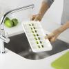 Joseph Joseph QuickSnap Ice Cube Tray with Cover Lid Easy-Release No-Spill Stackable Odor-Free Dishwasher Safe, Green(White/Green)