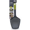 Joseph Joseph Scoop Plus Colander, Spoon Drainer/Strainer, Scoop, Drain and Serve, heat resistant up to 200°C (392°F), Dishwasher safe, Large, Black(Gray/Green)