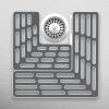 Joseph Joseph SinkSaver Adjustable Sink Protector Mat, Non-Slip, Gray(Gray)