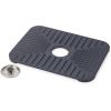 Joseph Joseph SinkShield Sink Saver Mat with Removable Draining Plug, Non-Slip, Quick Drainage, Large, Anthracite(Large)