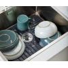 Joseph Joseph SinkShield Sink Saver Mat with Removable Draining Plug, Non-Slip, Quick Drainage, Large, Anthracite(Large)