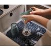 Joseph Joseph SinkShield Sink Saver Mat with Removable Draining Plug, Non-Slip, Quick Drainage, Large, Anthracite(Regular)