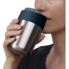 Joseph Joseph Sipp™ Travel Coffee Mug with Flip-top Cap – 340 ml (12 fl. oz) – Blue(Stainless Steel)