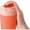 Joseph Joseph Sipp™ Travel Coffee Mug with Flip-top Cap – 340 ml (12 fl. oz) – Coral(Coral)