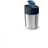 Joseph Joseph Sipp™ Travel Coffee Mug with Flip-top Cap – 340 ml (12 fl. oz) – Coral(Stainless Steel)