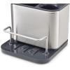 Joseph Joseph Surface Sink Caddy Stainless Steel Sponge Holder Organizer Tidy Drains Water for Kitchen, Small, Silver(Sink Caddy – Small)