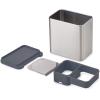 Joseph Joseph Surface Sink Caddy Stainless Steel Sponge Holder Organizer Tidy Drains Water for Kitchen, Small, Silver(Utensil Pot)