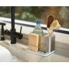 Joseph Joseph Surface Stainless Steel Caddy Sink Area Organizer and Sponge Holder, Stone(Light Stone)