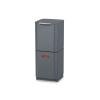 Joseph Joseph Totem Max 60 Liter/15.85 Gallon Waste Separation and Recycling Kitchen Trash Can with Odor Filter and Removable Compost Food Waste Caddy, Black(Graphite)