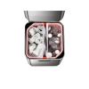 Joseph Joseph Totem Max 60 Liter/15.85 Gallon Waste Separation and Recycling Kitchen Trash Can with Odor Filter and Removable Compost Food Waste Caddy, Black(Stainless Steel)