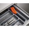 Joseph Joseph Turner Tongs, Ergonomic Silicone Tongs, Locks for compact storage, Dishwasher safe – Grey/Orange