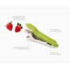 Joseph Joseph Tweezy 2-in-1 Cherry Olive Pitter and Strawberry Huller, Space saving storage, BPA free