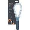 Joseph Joseph Twist Whisk 2-In-1 Collapsible Balloon and Flat Whisk Silicone Coated Steel Wire, Gray/Green(Blue)