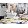 Joseph Joseph Twist Whisk 2-In-1 Collapsible Balloon and Flat Whisk Silicone Coated Steel Wire, Gray/Green(Blue)