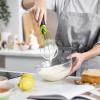 Joseph Joseph Twist Whisk 2-In-1 Collapsible Balloon and Flat Whisk Silicone Coated Steel Wire, Gray/Green(Gray/Green)