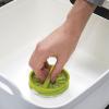 Joseph Joseph Wash & Drain Kitchen Dish Tub Wash Basin with Handles and Draining Plug, 9 liters, White(White/Green)