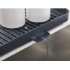 Joseph Joseph Y-Rack Dish Rack and Drain Board Set with Cutlery Organizer Drainer Drying Tray, Large, Gray(Gray)