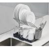 Joseph Joseph Y-Rack Dish Rack and Drain Board Set with Cutlery Organizer Drainer Drying Tray, Large, Gray(Gray)