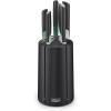 Joseph Joseph 10527 Elevate Knives Carousel Knife Set with Rotating Storage Stand, 6-piece, Black (updated)(Green)