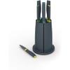 Joseph Joseph 10527 Elevate Knives Carousel Knife Set with Rotating Storage Stand, 6-piece, Black (updated)(Opal)