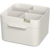 Joseph Joseph 75005 Viva Makeup Cosmetic Storage Organizer with Drawer, Large with Mirror, Shell, Cream(Regular Organiser)