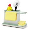 Joseph Joseph 85070 Sink Caddy Kitchen Sink Organizer Sponge Holder Dishwasher-Safe, Large, Gray(Stone/Sage)