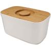 Joseph Joseph Bread Box with Removable Bamboo Cutting Board,White(White)