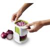 Joseph Joseph ChopCup Vegetable Chopper and Dicer, Sharp Stainless Steel blades, White