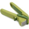 Joseph Joseph CleanForce Garlic Press – Garlic Mincer with Trigger-Operated Wiper Blade & Handy Cleaning Tool, Green