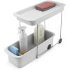 Joseph Joseph CupboardStore Large Easy-Access Wheeled Storage Caddy – Under-Sink Kitchen Organizer, Made from Recycled Plastic(2-Tier)