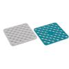 Joseph Joseph Duo Spot-On Set of 2 Silicone Trivets, Heat Resistant Table mats for hot pots and Pans, Blue/White