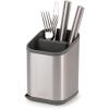 Joseph Joseph Duo Stainless Steel Silverware Flatware Drainer, Kitchen Utensil Organizer