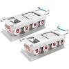 Joseph Joseph FridgeStore Egg Storage Caddy – Holds 12 Eggs, Easy-Access Handle and Wheels, BPA-Free Fridge Organizer(2 piece – Can Holder)