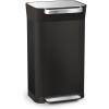 Joseph Joseph Intelligent Waste Titan Trash Can Compactor with Odor Filter, Compacts up to 3X Trash, 30L/7.9 Gallons, Black(Black)