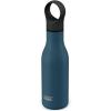 Joseph Joseph Loop™ Vacuum Insulated Water Bottle 500 ml (17 fl. oz) – Brushed/Anthracite(Blue)