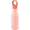 Joseph Joseph Loop™ Vacuum Insulated Water Bottle 500 ml (17 fl. oz) – Brushed/Anthracite(Coral)