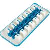 Joseph Joseph QuickSnap Ice Cube Tray with Cover Lid Easy-Release No-Spill Stackable Odor-Free Dishwasher Safe, Green(White/Blue)
