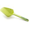 Joseph Joseph Scoop Plus Colander, Spoon Drainer/Strainer, Scoop, Drain and Serve, heat resistant up to 200°C (392°F), Dishwasher safe, Large, Black(Green)