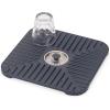 Joseph Joseph SinkShield Sink Saver Mat with Removable Draining Plug, Non-Slip, Quick Drainage, Large, Anthracite(Regular)