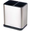 Joseph Joseph Surface Sink Caddy Stainless Steel Sponge Holder Organizer Tidy Drains Water for Kitchen, Small, Silver(Utensil Pot)