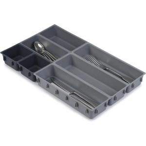 Joseph Joseph Blox 10-Piece Storage Tray Set for Cosmetics, Stationery, Flatware and Utensils, Drawer Organizer, Recycled Plastic(7 piece)